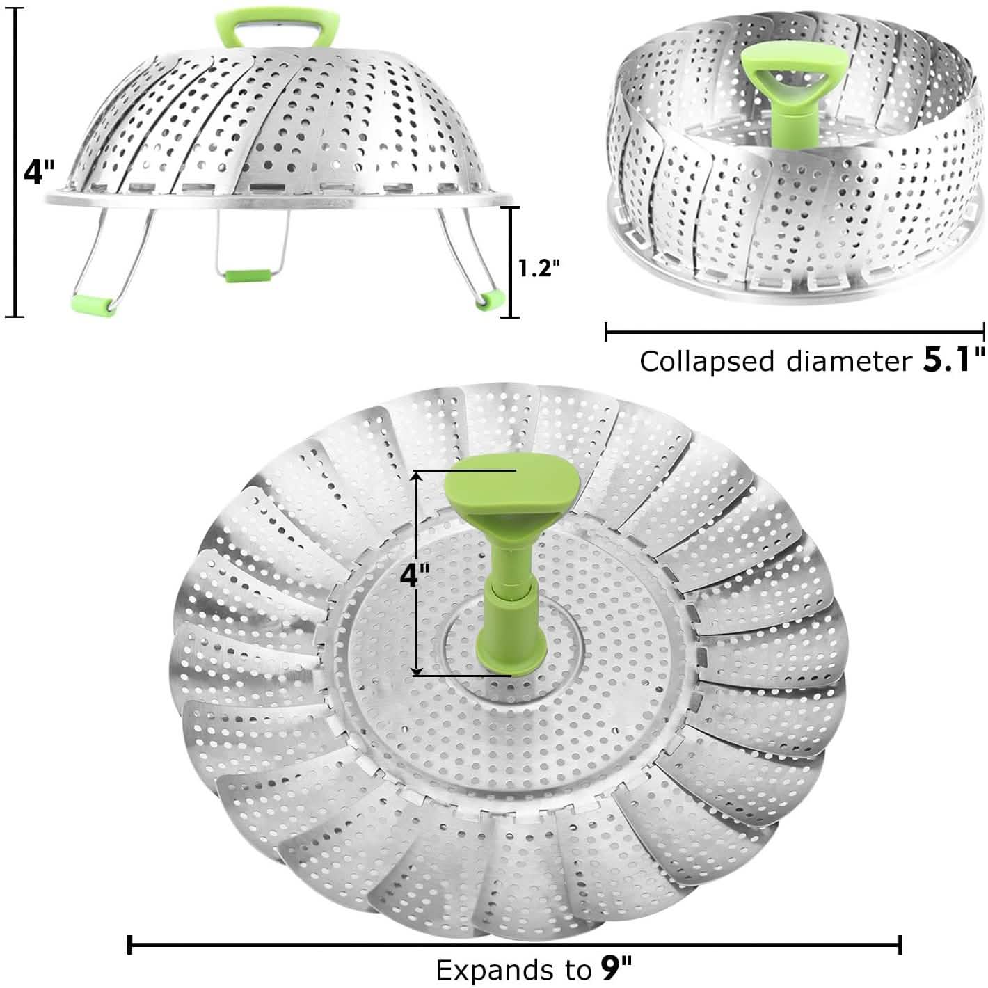 Stainless Steel Vegetable Steamer Basket