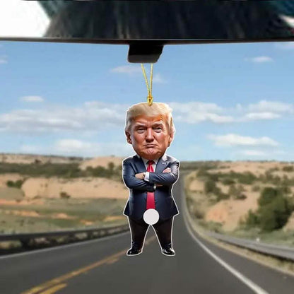 Standing Trump Acrylic Ornament Christmas Tree Hanging Decor