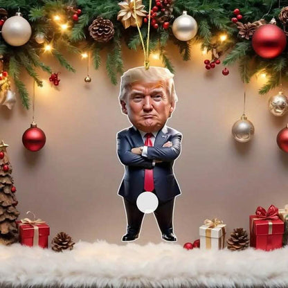 Standing Trump Acrylic Ornament Christmas Tree Hanging Decor