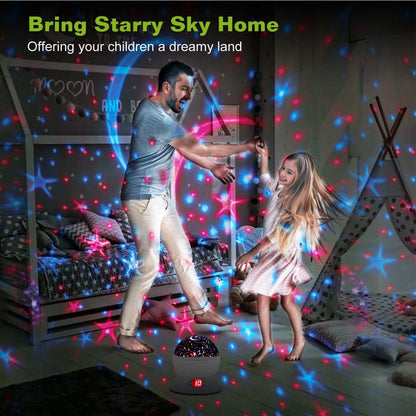 Star Moon LED Projector Lamp Kids Night Light