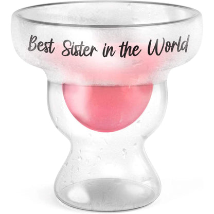 Stemless 12oz Double Wall Freezable Gel Chiller Cocktail Glass