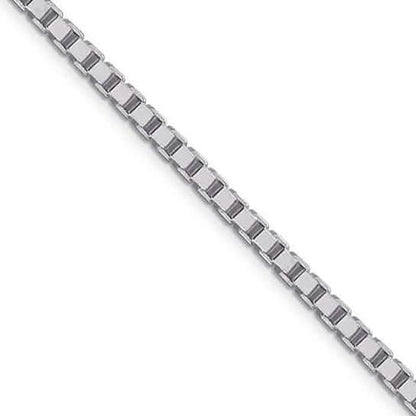 Sterling Silver .8MM Unisex Box Chain Necklace