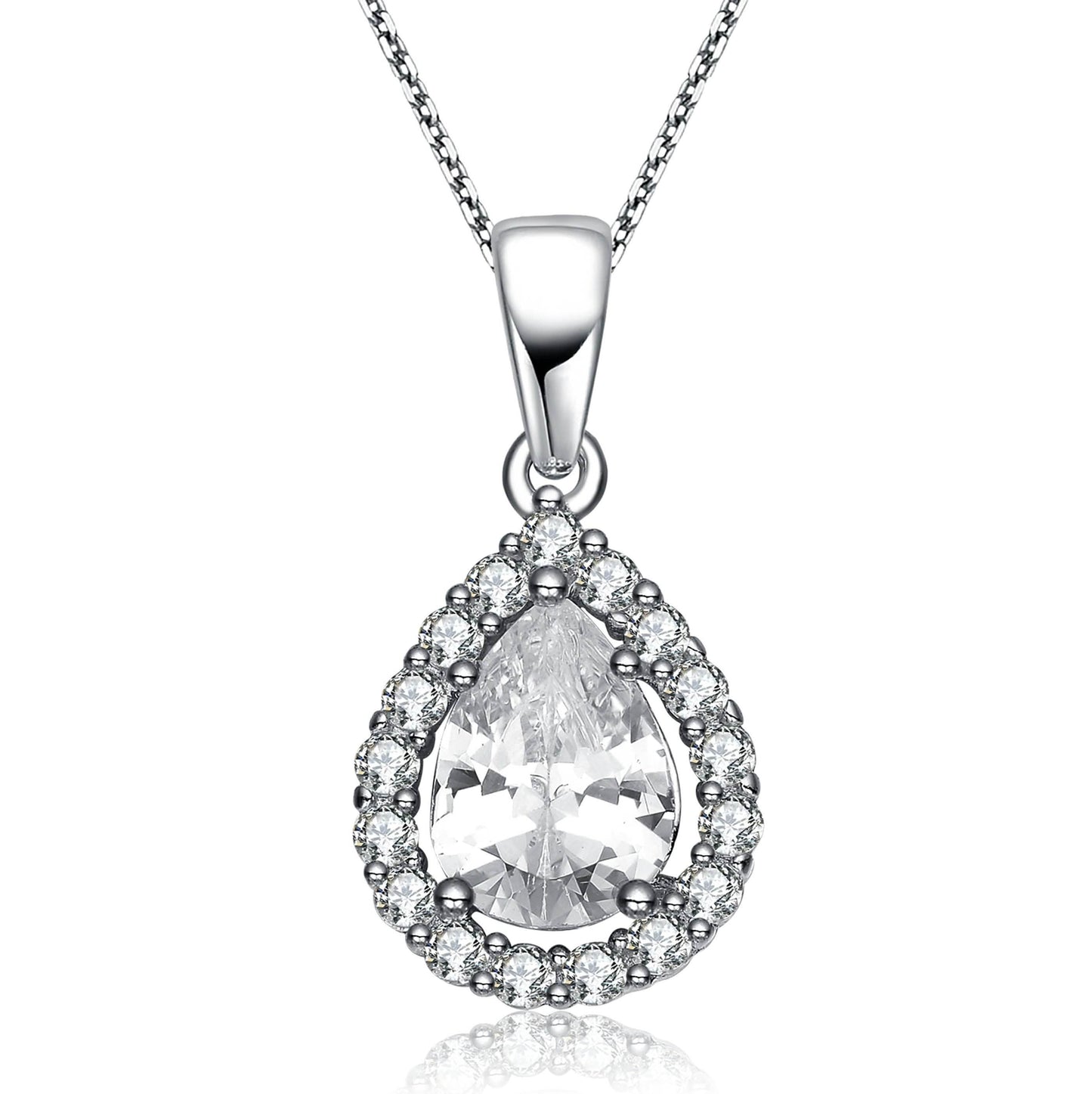 Sterling Silver Halo Pendant