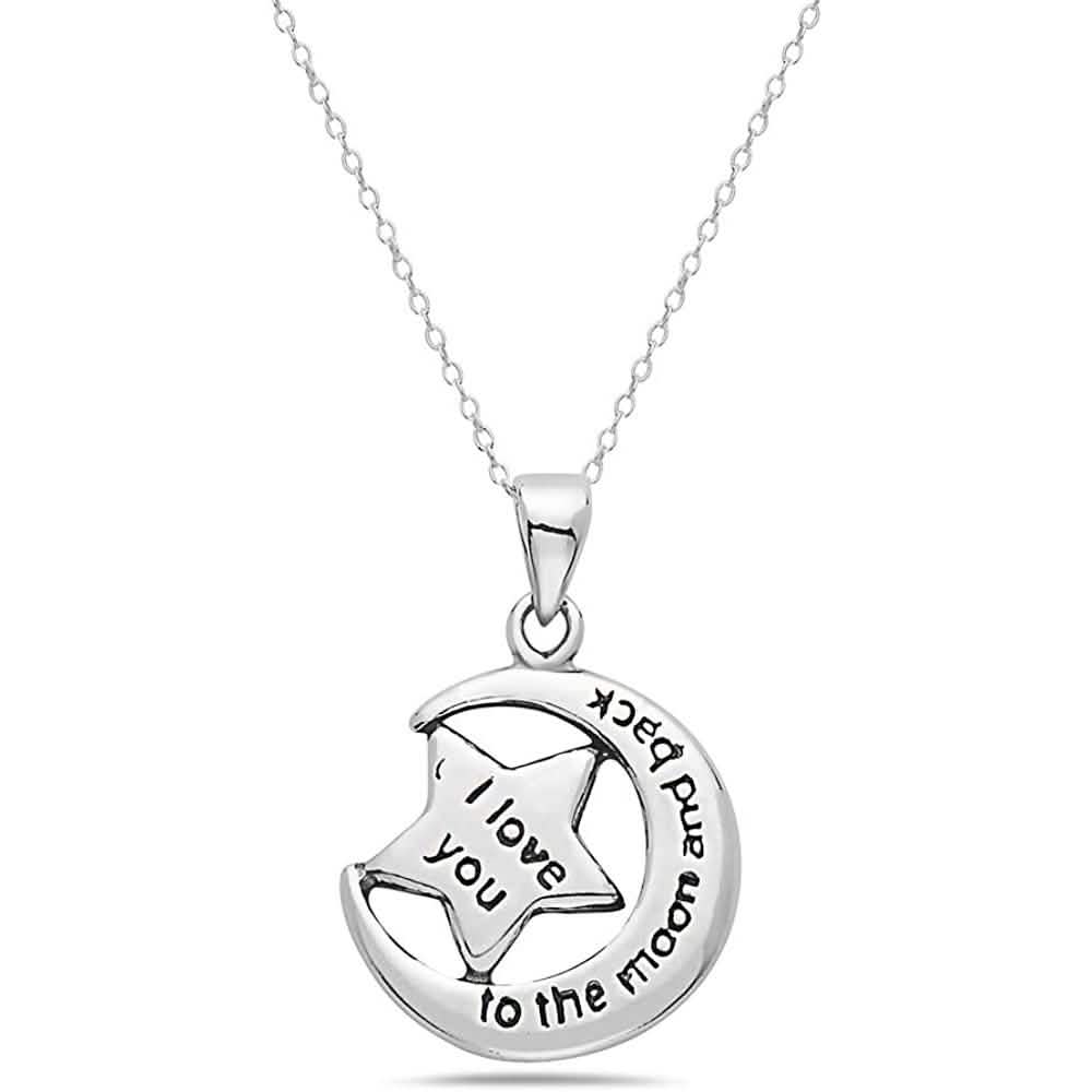 Sterling Silver Inspirational Pendant Necklace