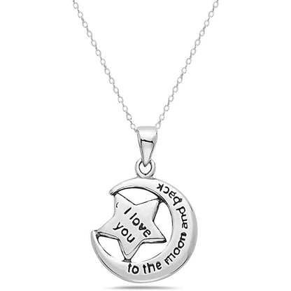 Sterling Silver Inspirational Pendant Necklace