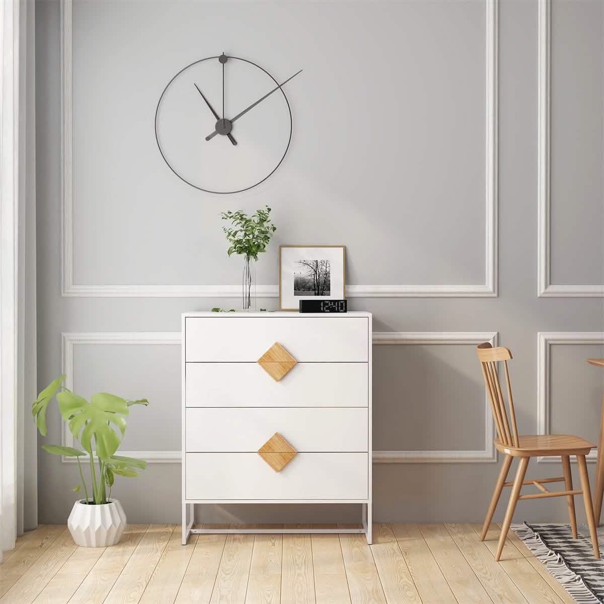 Storage Sideboard Cabinet White