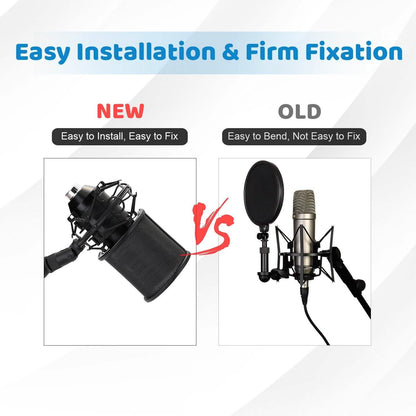 Studio Microphone Pop 3 Filter Layers Windscreen Shield Cover Mesh