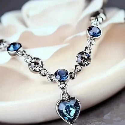 Stunning Heart Of Ocean Rhinestone Bracelet For Girls