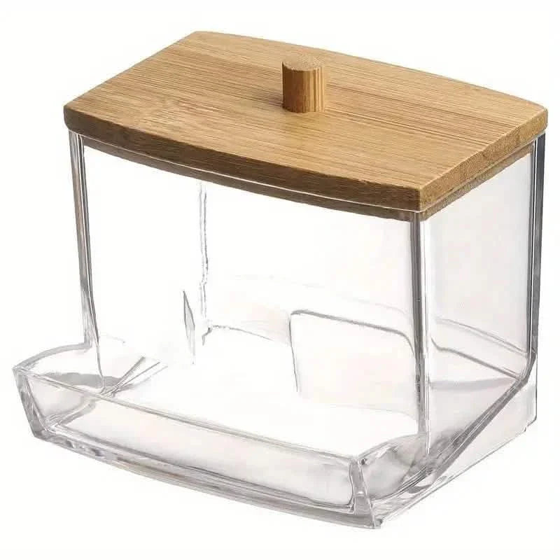 Stylish 7oz Bathroom Organizer - Freestanding Swab & Pad Holder