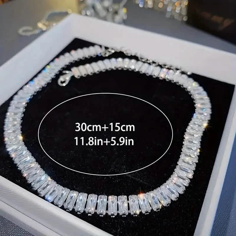 Stylish Charming Thick Tennis High Quality Sparkling Women's Jewelry