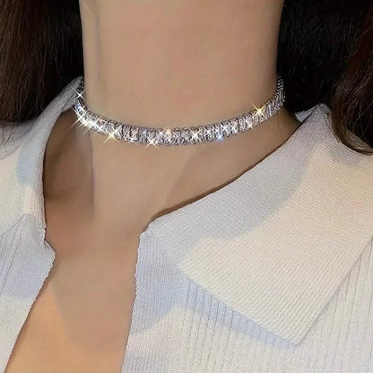 Stylish Charming Thick Tennis High Quality Sparkling Women's Jewelry