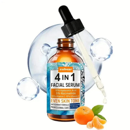 Subear 4-In-1 Facial Serum - Hydrates, Repairs, and Rejuvenates Skin with Hyaluronic Acid