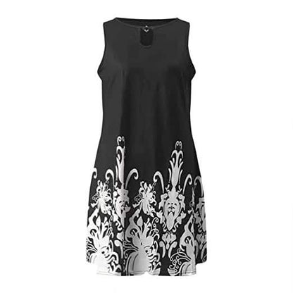 Summer Spring Floral Tunic Dress