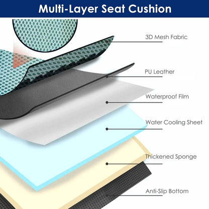 Summer Water Cooling System Seat Cushion with Fans 3 Speeds