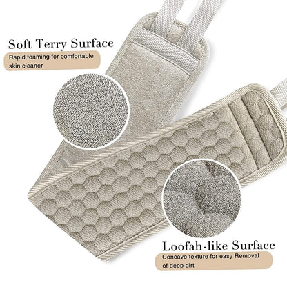 Suntee Exfoliating Back Scrubber and Exfoliating Sponge Pad