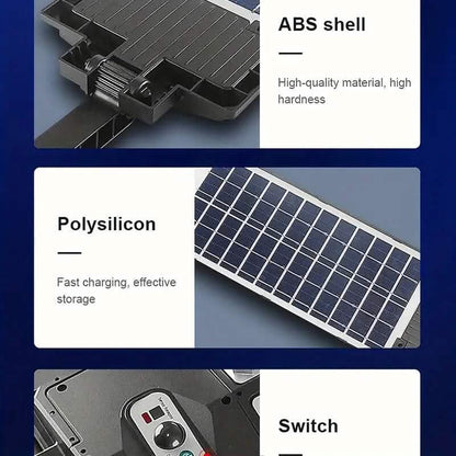 Super Bright 360 LED 3 Speed Double Row Solar Light