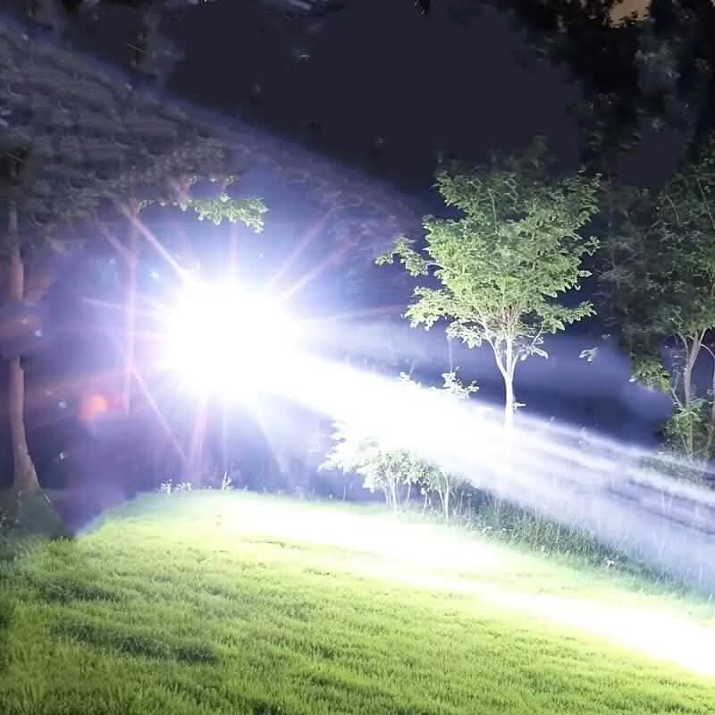Super Bright Rechargeable Long Beam Flashlight