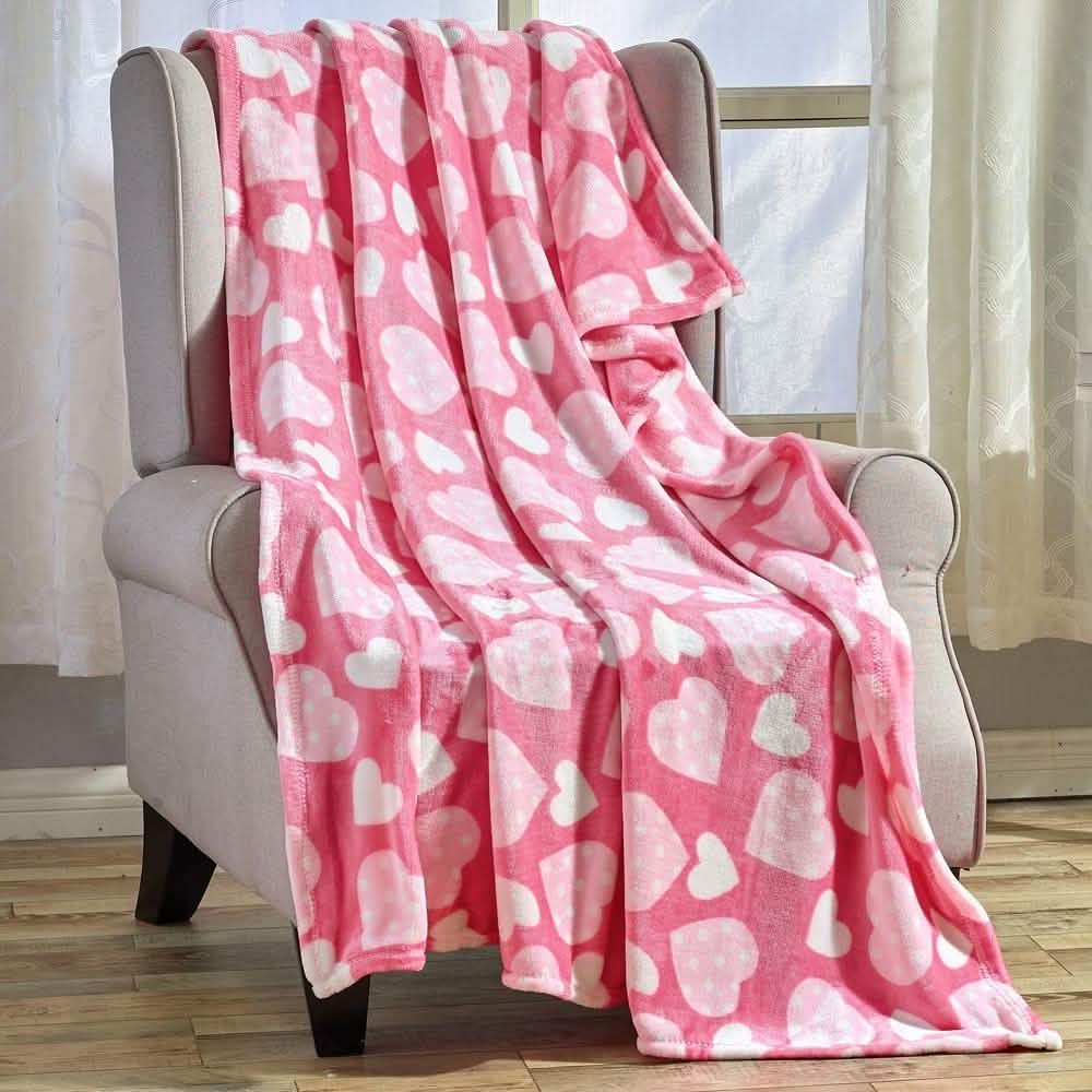 Super Soft Microplush Valentine Throw - Assorted Styles
