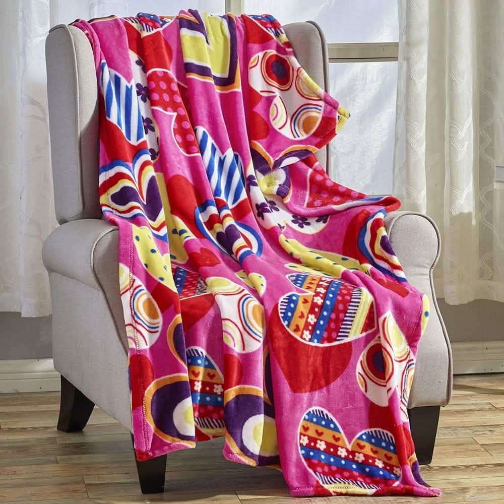 Super Soft Microplush Valentine Throw - Assorted Styles