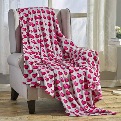 Super Soft Microplush Valentine Throw - Assorted Styles