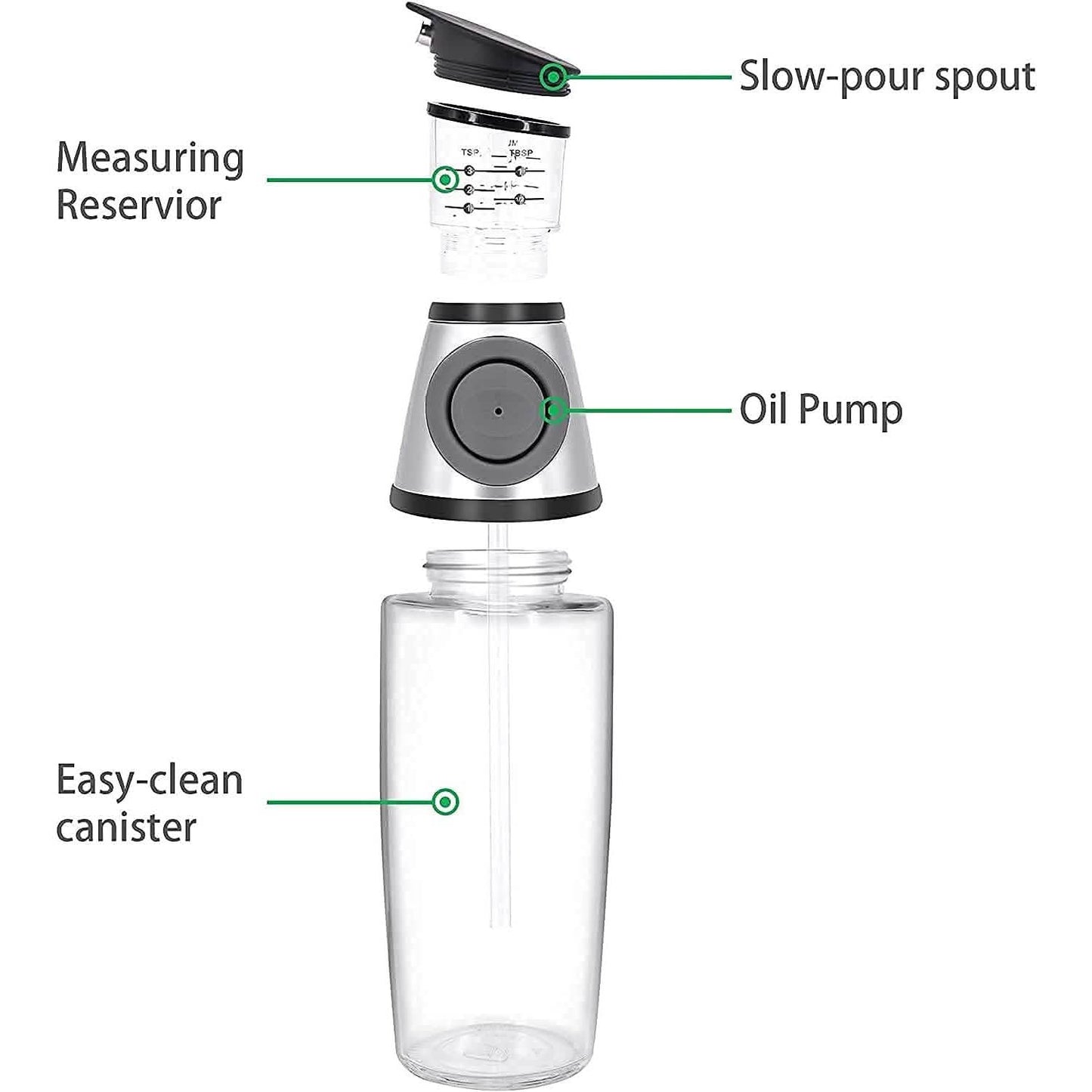 Superior Glass Oil and Vinegar Dispenser