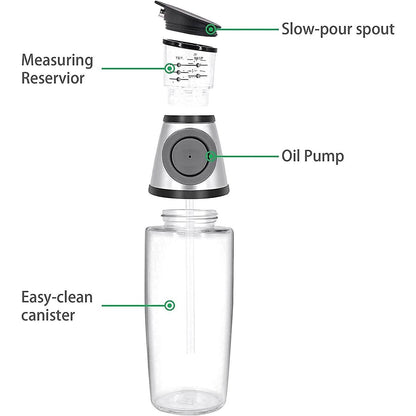 Superior Glass Oil and Vinegar Dispenser