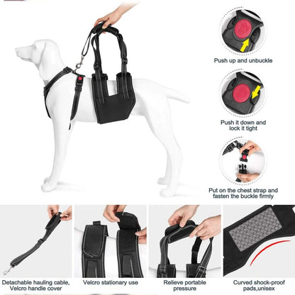 Support Harness Set Adjustable Chest Sling Strap for Elderly Disable Dog