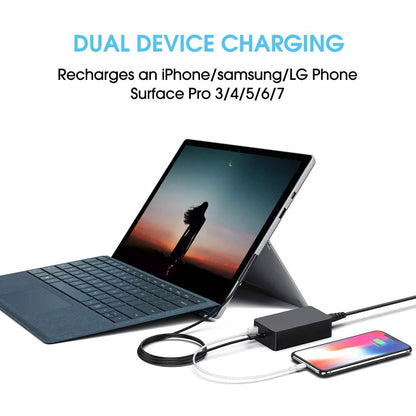 Surface Pro Charger 65W for Surface Pro 3/4/5/6/7