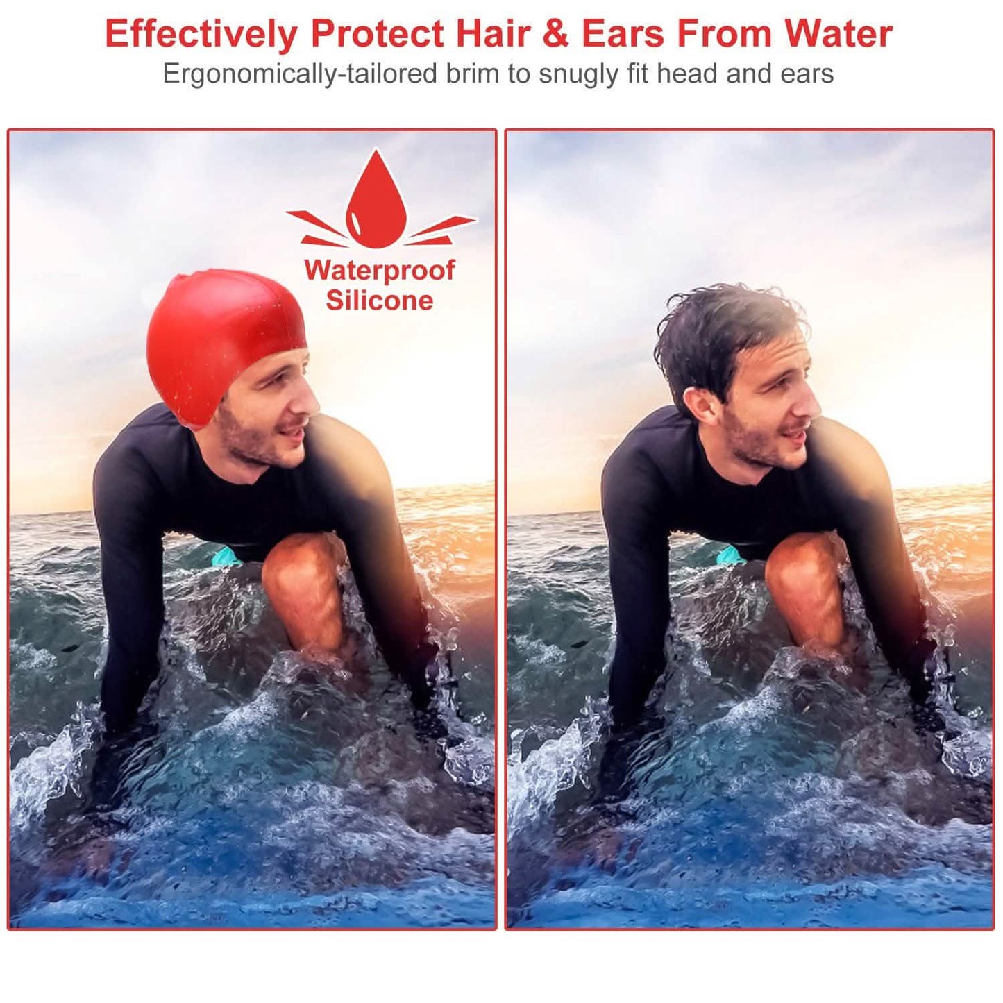 Swimming Cap Waterproof Silicone