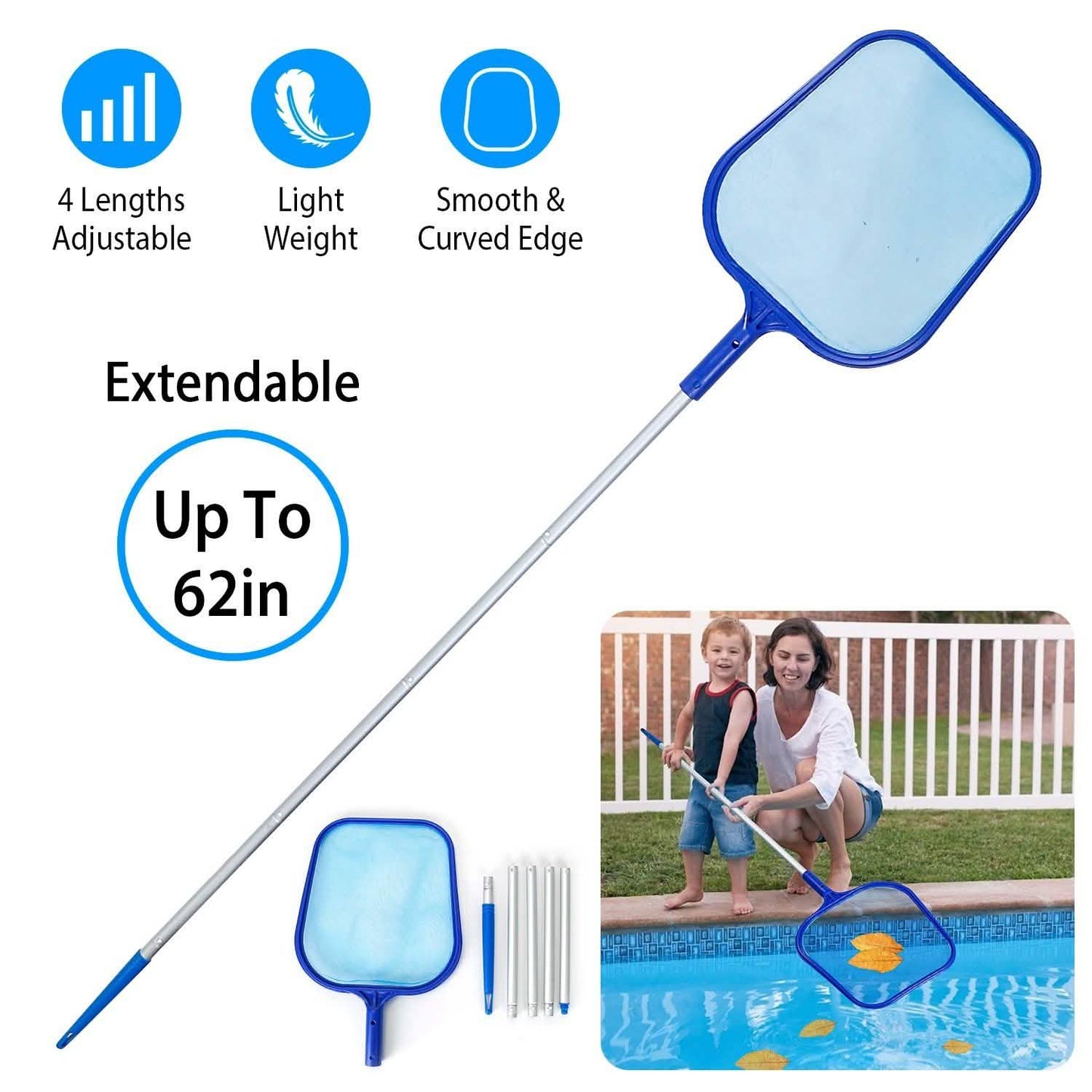 Swinging Pool Skimmer Cleaner Mesh Net