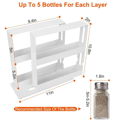 Swivel Cabinet Organizer Revolving Kitchen Rack Spice Organizer