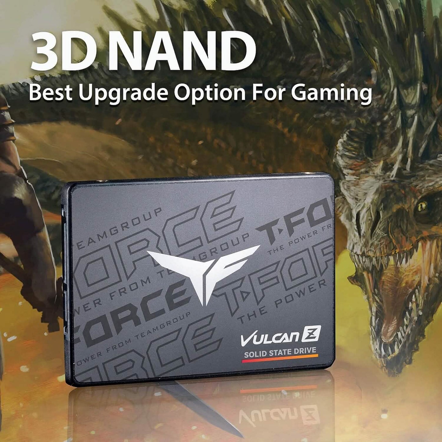 T-Force Vulcan Z 2TB SLC Cache 3D NAND TLC 2.5 Inch SATA III Internal Solid State Drive (Refurbished)