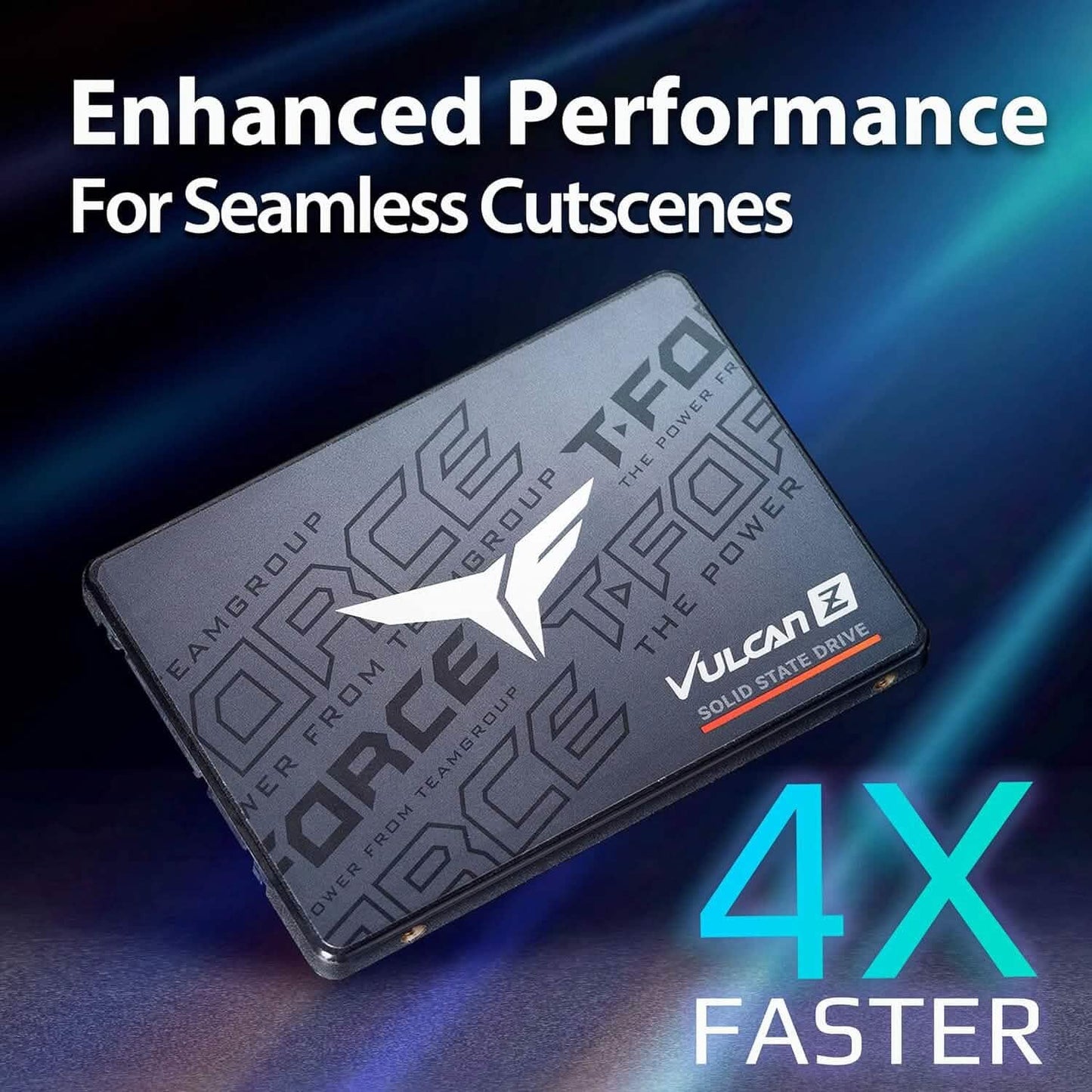 T-Force Vulcan Z 2TB SLC Cache 3D NAND TLC 2.5 Inch SATA III Internal Solid State Drive (Refurbished)