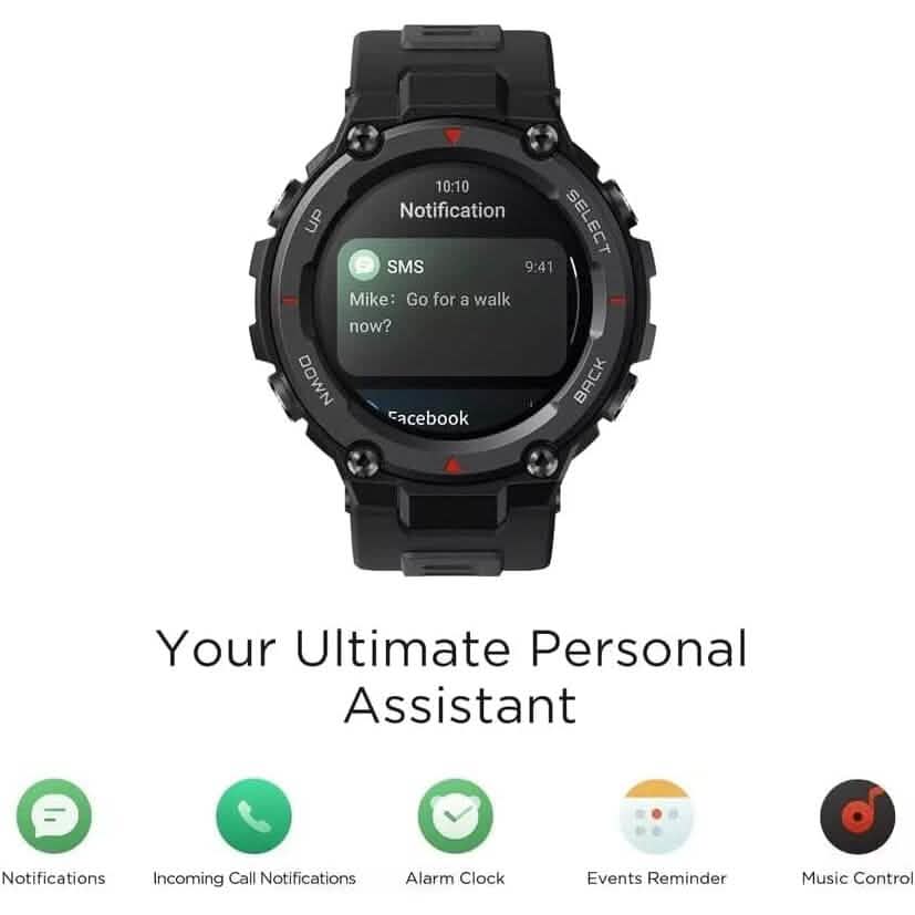 T-Rex Pro Smart Watch for Men Rugged Outdoor GPS Fitness Watch  (Refurbished)