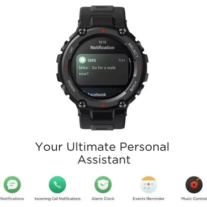 T-Rex Pro Smart Watch for Men Rugged Outdoor GPS Fitness Watch  (Refurbished)