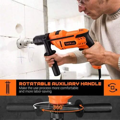 TACKLIFE 900W Corded Drill with 3000RPM Variable Speed PID05A