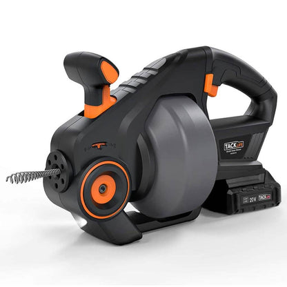 TACKLIFE Drain Snake 25Ft Automatic Cordless Drain Clog Remover