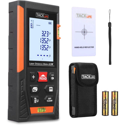 Tacklife HD60 Classic Laser Measuring Device 196Ft