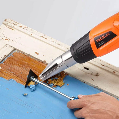 TACKLIFE Heat Gun 1500W 572°F~ 932°F Dual Temperature Hot Air Gun Kit