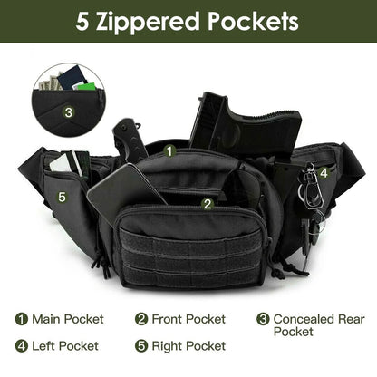 Tactical Fanny Pack Concealed Carry Bag for Men