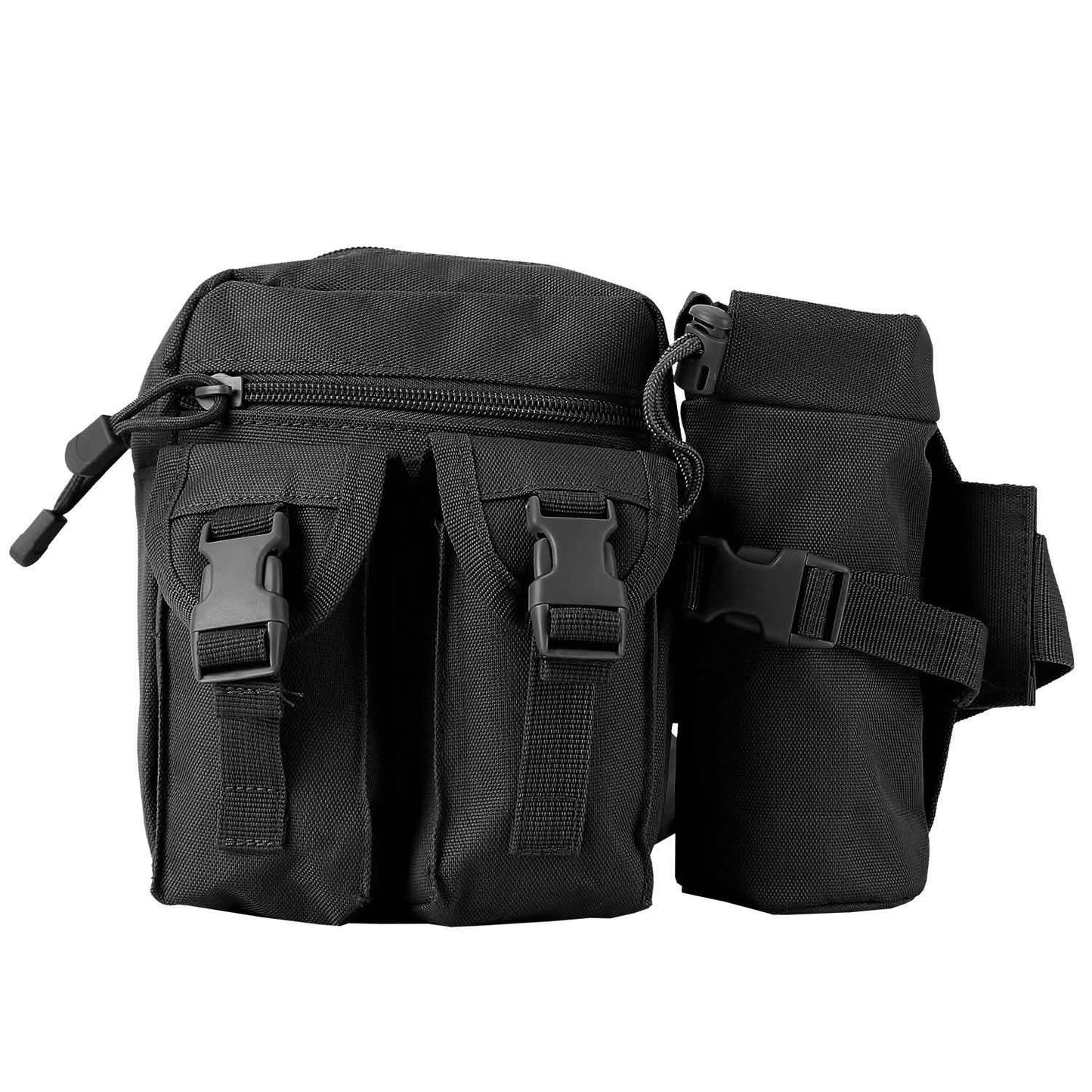 Tactical Waist Bag Utility Pouch Belt Bag with Water Bottle Pouch