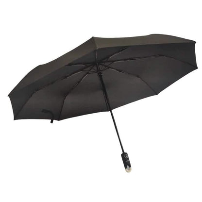 TAHARI® Automatic Open & Close Compact Travel Umbrella With Contour Handle
