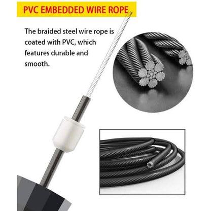 Tangle-Free Skipping Rope with Ball Bearings