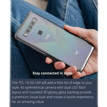 TCL 10 5G UW 128GB Smartphone Gray Verizon (Refurbished)