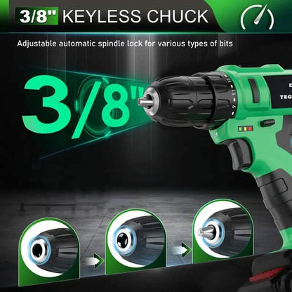 Tegatok 20V Cordless Drill Set