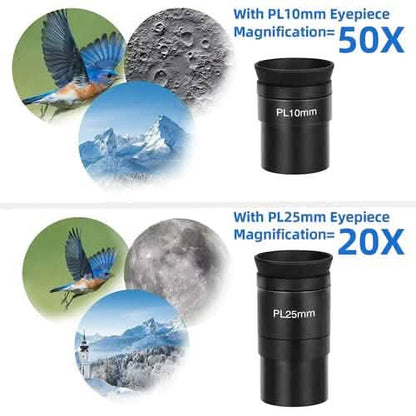 Telescope for Beginner 114mm Aperture 500mm AZ Mount Astronomical Reflector