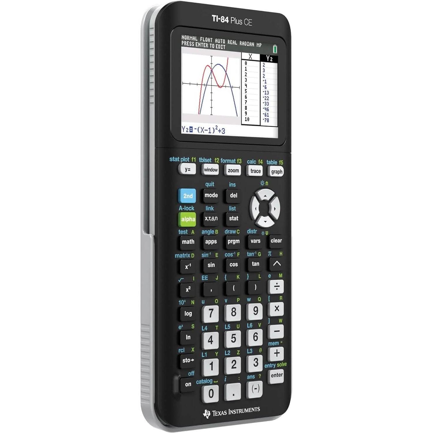 Texas Instruments TI-84 PLUS CE Graphing Calculator (84PLCE/PWB/2L1/A) (Refurbished)