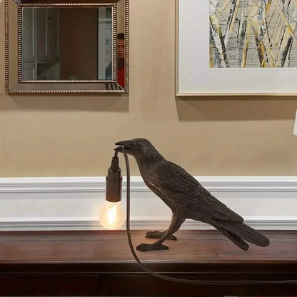The Gothic Crow USB Port Lamp