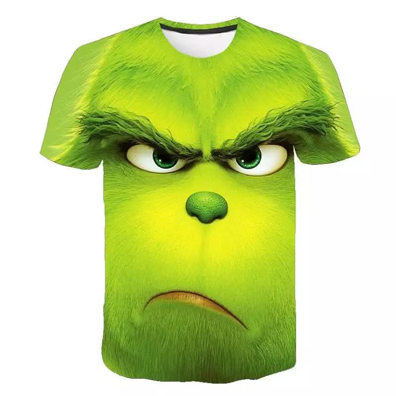 The Grinch 3D T-Shirt Men's Round Neck Short Sleeve