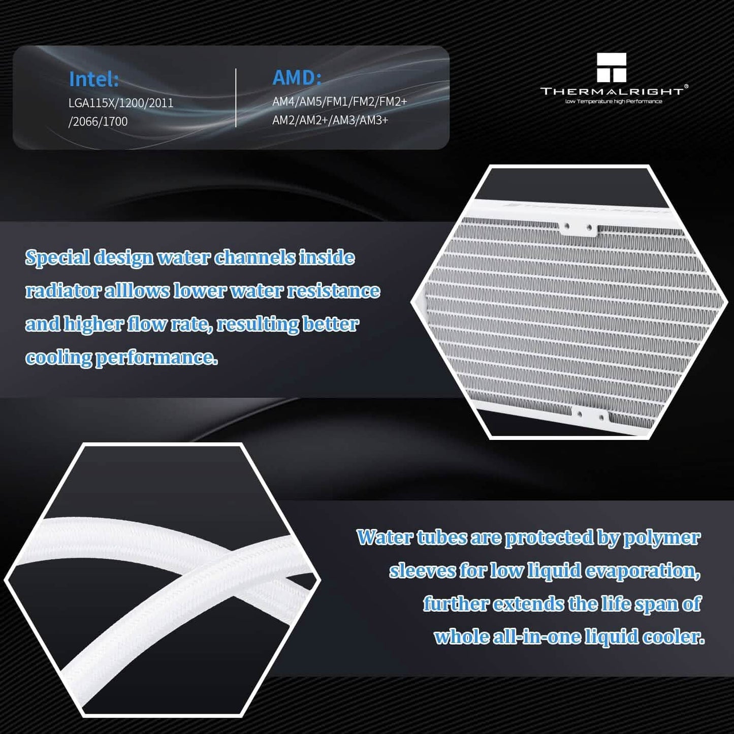 Thermalright Frozen Notte 360 White ARGB Water Cooling CPU Cooler  (Refurbished)